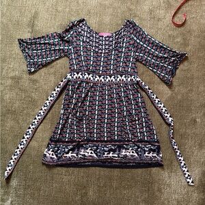 Patterned Multicolor Dress